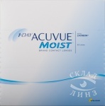 1-Day Acuvue Moist 180 линз (Однодневные контактные линзы)
