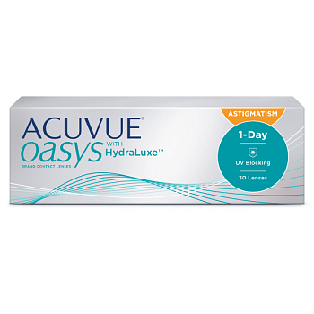 1-Day Acuvue Oasys ® with HydraLuxe®  for Astigmatism 30 линз