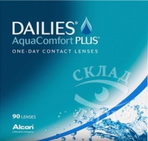 Dailies Aqua Comfort Plus 90 линз (Однодневные контактные линзы) - рис 1