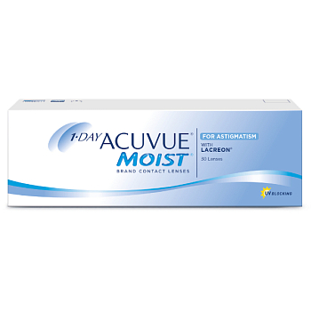 1-Day Acuvue® Moist for Astigmatism with Lacreon® 30 линз